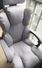 奥伦福特 电脑椅办公椅子电竞椅家用人体工学椅老板椅主播靠背椅皮革转椅 工学椅-灰+乳胶【二代升级气杆】 实拍图