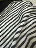 无印良品（MUJI）女式 双罗纹编织 圆领长袖T恤 上衣打底衫女装25年秋季 黑色条纹 M (160/84A) 实拍图