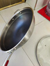 康巴赫（KOBACH）炒锅304不锈钢蜂窝不粘炒菜锅少油烟易洁平底煎炒锅电磁炉燃气灶 304钢大尺寸蜂窝锅 34cm 实拍图