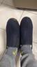 布舍元老北京布鞋棉鞋高帮羊毛保暖男中老年防滑爸爸鞋74X-0214蓝色43 实拍图