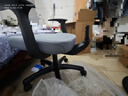 得力（deli）4900S 人体工学靠背办公椅/电脑椅/职员椅 可升降转椅舒棉坐垫 灰 实拍图