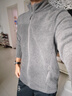 迪卡侬登山徒步男士摇粒绒夹克 QUECHUA MH120 灰色 2559152 XL 实拍图