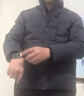 霞湖世家【拒水白鹅绒服】匈牙利拒水90绒子时尚立领羽绒服345A M 传奇蓝 实拍图