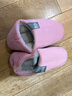 回力纯色全包棉鞋情侣室内外防滑保暖棉拖鞋HLX0233粉色36-37码 实拍图