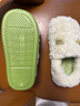 洁丽雅棉拖鞋女秋冬季2025新款室内家居防滑全包跟月子鞋毛绒棉鞋男外穿 草绿 38-39 【适合37-38码】 实拍图