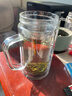 京东京造 茶杯 双层玻璃茶水分离泡茶咖啡杯子带把手大容量500ml 实拍图