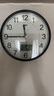 康巴丝（Compas）挂钟客厅2025款简约办公日历钟表石英钟表挂墙时钟 3221Y日历黑白色 实拍图
