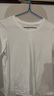 京东京造短袖T恤女10A抗菌秋季新款修身显瘦女装抑菌防汗 白色圆领 M 实拍图