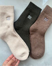 猫人3双装35%羊毛袜子男士袜子男冬季加厚保暖袜男毛圈袜睡眠袜男 实拍图