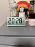得光自动对时磁吸冰箱电子钟充电数字时钟表摆台式时间桌面客厅挂墙温湿度计日期万年历农历长续航闹钟 【电池】多功能款 实拍图
