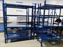 实邦 货架置物架仓储多层货架展示架多功能铁架中型仓库货架储物架 蓝色四层 真实载重 拒绝虚标 中型加厚300KG200*50*200主架 实拍图