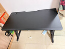 木藝生原创电脑桌台式家用办公书桌卧室电竞桌椅套装碳纤维竞技游戏桌子 高端玩家M9系碳纤维25mm手工斜面 长120宽60高75cm 实拍图