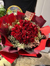 幽客玉品鲜花速递红玫瑰花束表白送女友老婆生日礼物全国同城配送 33朵红玫瑰花束—女王款 实拍图