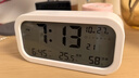 码仕 闹钟学生儿童温湿度计室内电子感光儿童夜光LCD液晶床头钟开学必备典雅白开学季新年礼物 实拍图