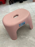 椅子奶油风家用小凳子加厚塑料凳可叠放耐用儿童凳学生寝室矮凳 樱花粉1个 实拍图