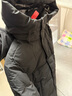 鸭鸭（YAYA）王一博同款冰壳系列户外极寒羽绒服男士新款长款情侣加厚女外套 青光黑色【现货速发】 XL /180充绒273克 实拍图