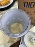 膳魔师（THERMOS）榨汁杯榨汁机小型便携制冷水杯果汁机水杯一体家用果蔬可充电果汁杯冰沙机奶昔机搅拌杯打汁随行杯 【长效制冷】冬雪白 实拍图