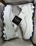 斯凯奇（Skechers）女鞋秋冬小白熊休闲鞋子厚底增高百搭运动软底老爹鞋99999863 白色/海军蓝色/WNV 38 实拍图