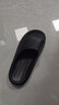 朴西男士四季抗菌室内浴室洗澡防滑居家情侣凉拖女 黑色 42-43 实拍图