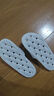七色纺漏水拖鞋男踩屎感浴室镂空厚底防滑情侣洗澡居家用女凉拖 灰42-43 实拍图