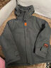 啄木鸟外套男士装秋冬季款夹克加绒加厚羽棉衣棉服棉袄子保暖冲锋上衣服 118灰色加绒 XL （建议125-135斤） 实拍图