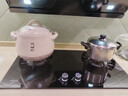 小熊（Bear）砂锅煲汤锅  耐高温不开裂 宽口炖锅燃气灶陶瓷锅沙锅瓦罐6L 实拍图