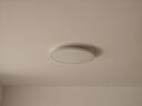 雷士（NVC）卧室吸顶灯阳台灯简约超薄奶油风IP40防蚊虫led照明灯具灯饰-月白 24瓦暖白光丨一体快装IP40 实拍图