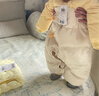 巴拉巴拉童装婴儿羽绒服连体衣宝宝2025新款冬装加厚保暖哈衣爬服萌趣造型 咖色小鸭子-白鸭绒 100 cm-充绒量107g 实拍图