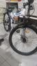 凤凰折叠山地车自行车变速软尾越野骑行成人男士女式初中生青少年单车 白蓝辐条/折叠双减震/建大轮胎 26英寸【适合155-185cm】 24速(35%客户选择) 实拍图