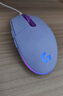 罗技（G）G102 有线游戏鼠标 淡紫色 RGB灯效 轻量化设计 吃鸡鼠标 赛博朋克 200-8000DPI 实拍图