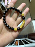 普陀山乌金黑曜石手串男补水事业护身男女情侣手串护身符生日礼物 实拍图
