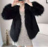 傲列2024秋冬轻奢品质貉子毛双面编织皮草女中长减龄狐狸毛毛外套大衣 黑色 均码 实拍图