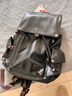 七匹狼皮质双肩包男士高级感商务通勤背包出差旅行包大容量书包电脑男包 黑色加大号 实拍图