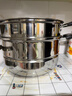 美厨（maxcook）二层蒸锅 28cm不锈钢蒸锅复底可蒸可煮 燃气电磁炉通用MBZ-28 实拍图