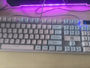 银雕(YINDIAO) KM500有线发光键盘鼠标 机械手感游戏电竞笔记本台式电脑外设 薄膜键鼠套装 白蓝 实拍图