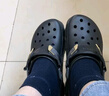 CROCS卡骆驰洞洞鞋贝雅男鞋女鞋轻便耐磨一脚蹬拖鞋休闲鞋|10126 黑色-001 40 (250mm) 实拍图