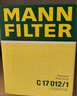 曼牌（MANNFILTER）C17012/2空气滤芯格清器适用于奥迪A4LQ5 A4A5低功率2.0T 35T 40T 实拍图