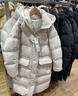 优衣库女装高级保暖羽绒长大衣/老爸评测外套夹克25秋冬481014 32 深米色 L /160/88A 实拍图