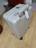 美旅箱包行李箱拉杆箱20英寸可扩容学生旅行箱薯条箱密码登机箱79B 珍珠白 实拍图
