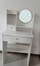 御乐欣梳妆台卧室化妆家用小户型化妆桌简约一体柜收纳带灯梳妆小桌子 特价冲量【一抽一门】60cm暖白色 单梳妆台 实拍图
