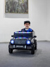 迈多熊奔驰大g儿童电动车可坐大人双人小孩车四轮越野遥控玩具电动汽车 高配黑：四驱+超大电瓶+遥控皮座 实拍图