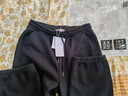 唐狮（TonLion）2024女束脚显瘦休闲侧拼卫裤WP 加绒款/黑色 XL  实拍图