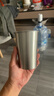 拜杰304不锈钢水杯啤酒杯防摔果汁杯冷饮杯泡茶杯口杯500ml户外野营杯 实拍图