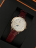 美度（MIDO）瑞士手表 花淅系列 月相款 复古红 时尚优雅 石英皮带女表 实拍图