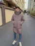 波司登25年冬季羽绒服男女情侣同款宽松中长款时尚加厚脱卸帽外套 实拍图