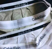 Calvin Klein内衣男士本命年新年红三条装ck低腰棉质防夹臀四角裤平角内裤男 U2664998-太空黑/月光白/椰青灰 3条 M 实拍图