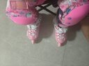 乐秀（ROADSHOW）轮滑鞋儿童溜冰滑冰鞋可调男女童专业轮滑鞋6-12岁初学RX1S滑轮鞋 【锁轮款】粉色R8套装送礼包 S 小码(28-31适合2-5岁) 实拍图