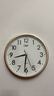 康巴丝（Compas）挂钟客厅静音简约客厅石英钟表挂墙时钟 c2855 金色 26cm直径 实拍图