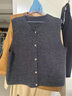 卡汐沐 针织马甲女外穿小香风中灰色背心女秋装洋气上衣内搭开衫毛衣女 小金扣法式针织马甲【中灰色】 均码 【建议90-125斤】 实拍图