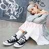 匡威（Converse）官方All Star经典帆布男女低帮休闲运动鞋黑色101001 101001/黑色 41 实拍图